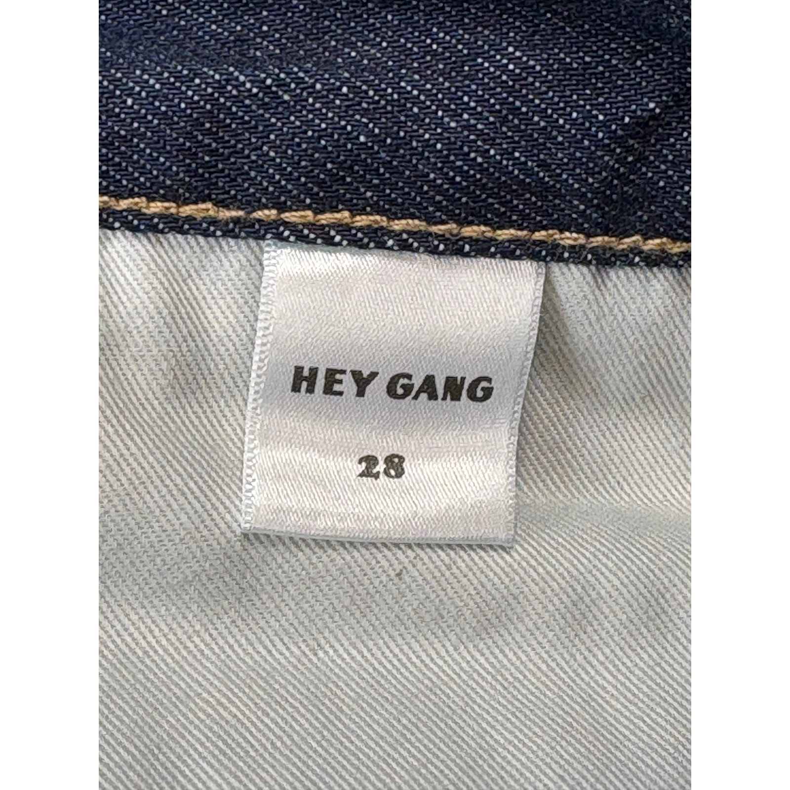 Nwt Hey Gang Straight Leg Dark Wash Jeans Women's 28 100% Cotton Ankle Length — image 6 of 7